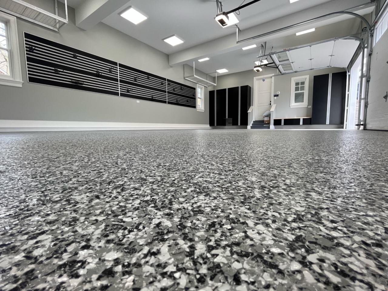Full flake garage floor coating in Boise Idaho